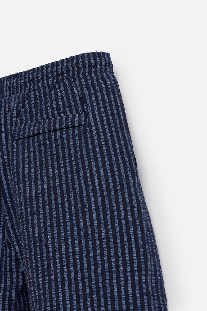 BERMUDA RELAXED FIT SEERSUCKER