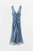 GEORGETTE DRAPED DRESS