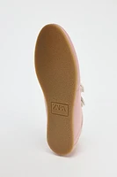 BALLERINES SURPIQÛRES EFFET SATINÉ
