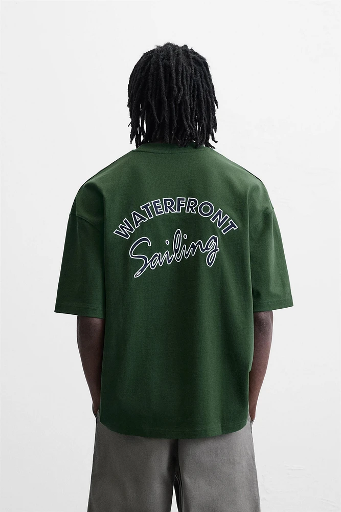 NAUTICAL EMBROIDERED T-SHIRT