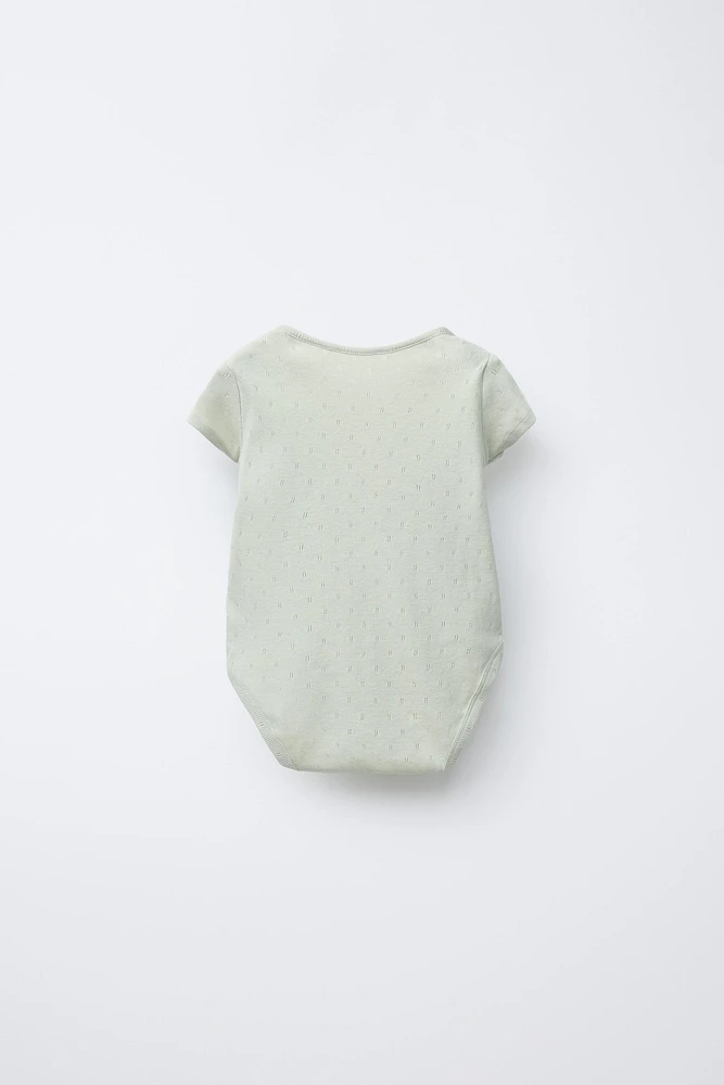 FIVE-PACK OF SNAIL BODYSUITS