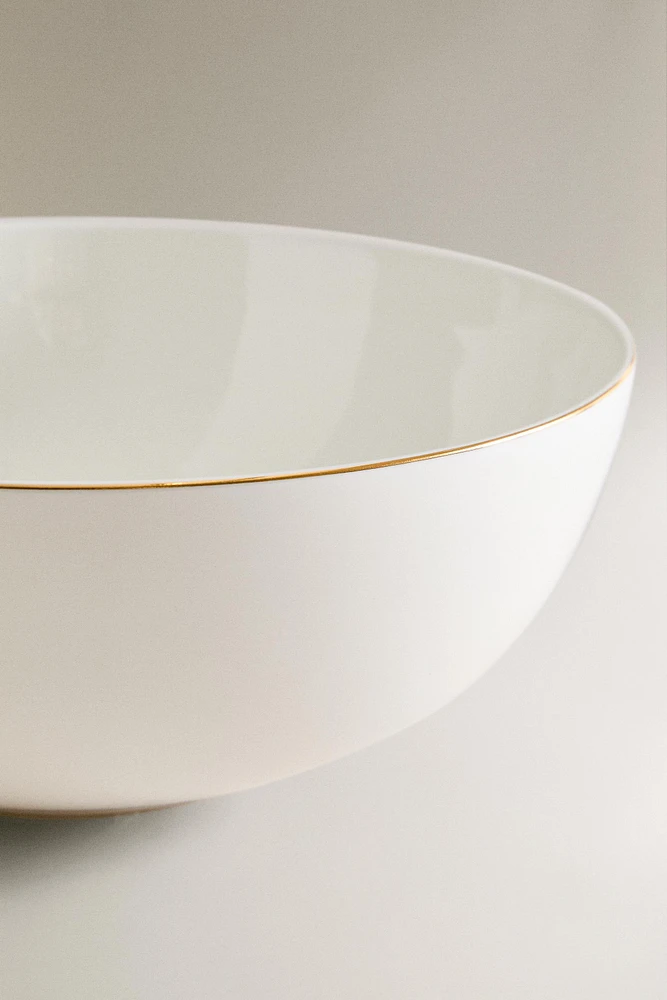 SALADIER PORCELAINE BORDURE