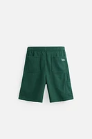 TEXTURED CARPENTER POCKET SHORTS
