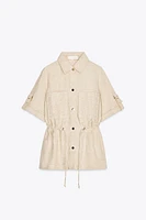 LINEN SAFARI SHIRT