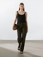 100% linen strappy top