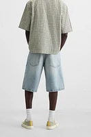 BERMUDA DENIM BAGGY FIT DÉLAVÉ