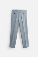 TEXTURED SUIT PANTS