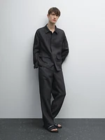 100% linen overshirt