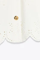 PERFORATED EMBROIDERY JACKET