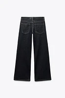 ZW COLLECTION WIDE LEG LOW RISE JEANS