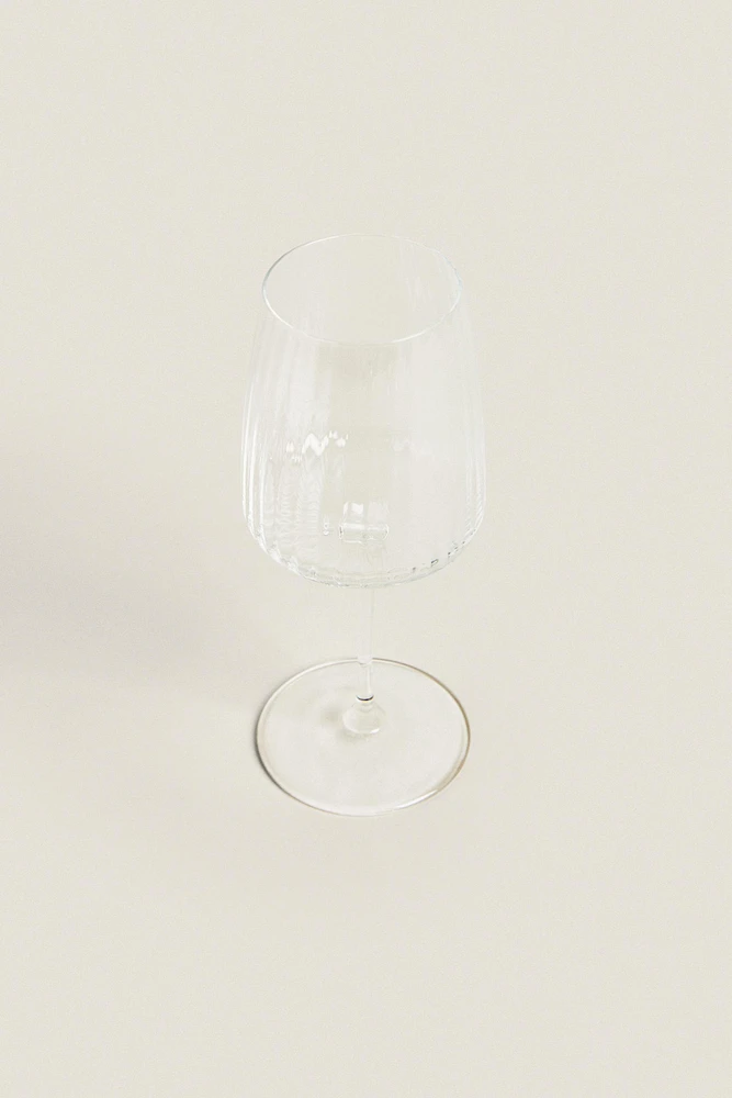 VERRE À VIN RECYCLABLE LIGNES