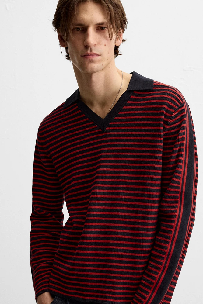 STRIPED KNIT POLO LIMITED EDITION