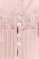 EMBROIDERED STRAPPY CHIFFON TOP