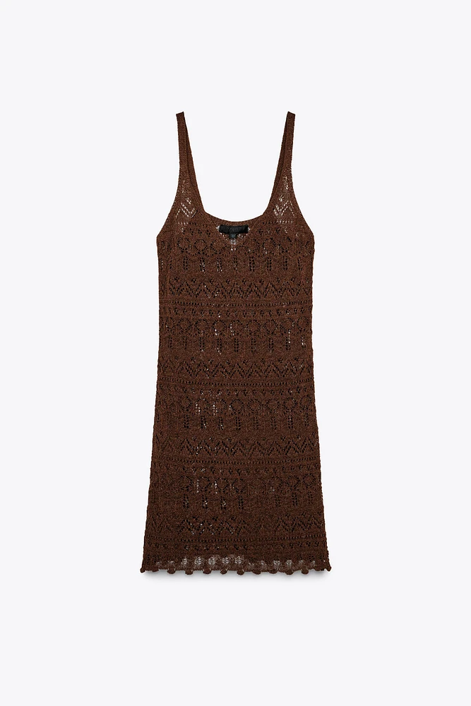ROBE MINI EN MAILLE TEXTURÉE