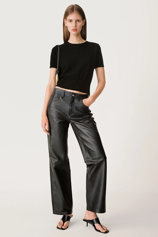 STRAIGHT LEATHER PANTS 50TH ANNIVERSARY