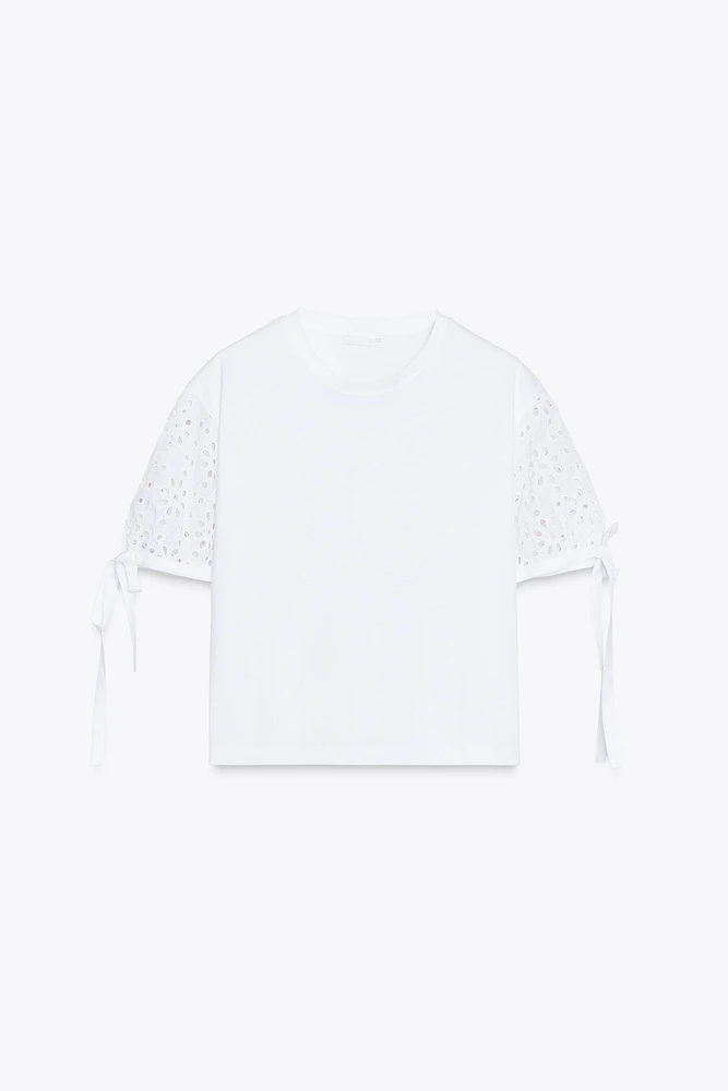 EMBROIDERED TIE T-SHIRT