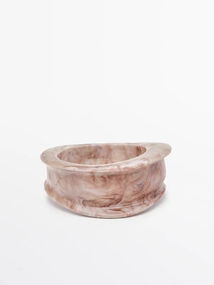 Bracelet en résine effet marbré