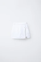 JUPE-SHORT BERMUDA LACET 100 % LIN