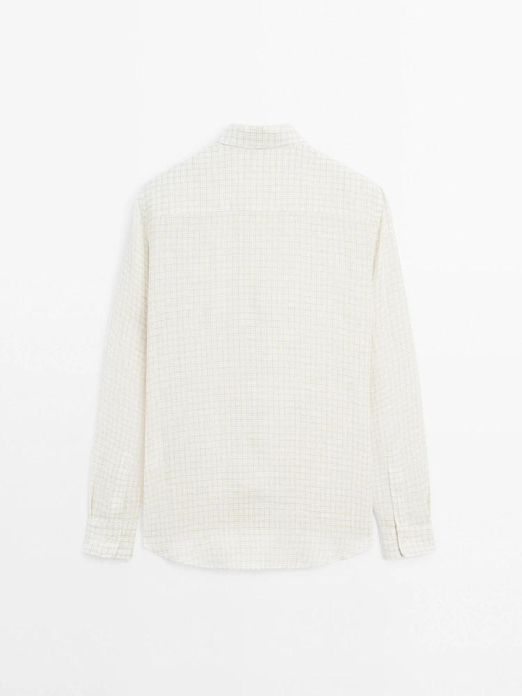 100% linen regular fit shirt