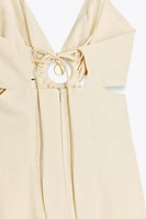 ROBE MI-LONGUE RUSTIQUE AJOURÉE
