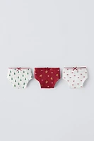 6-14 YEARS/ THREE-PACK OF PRINT UNDERWEAR