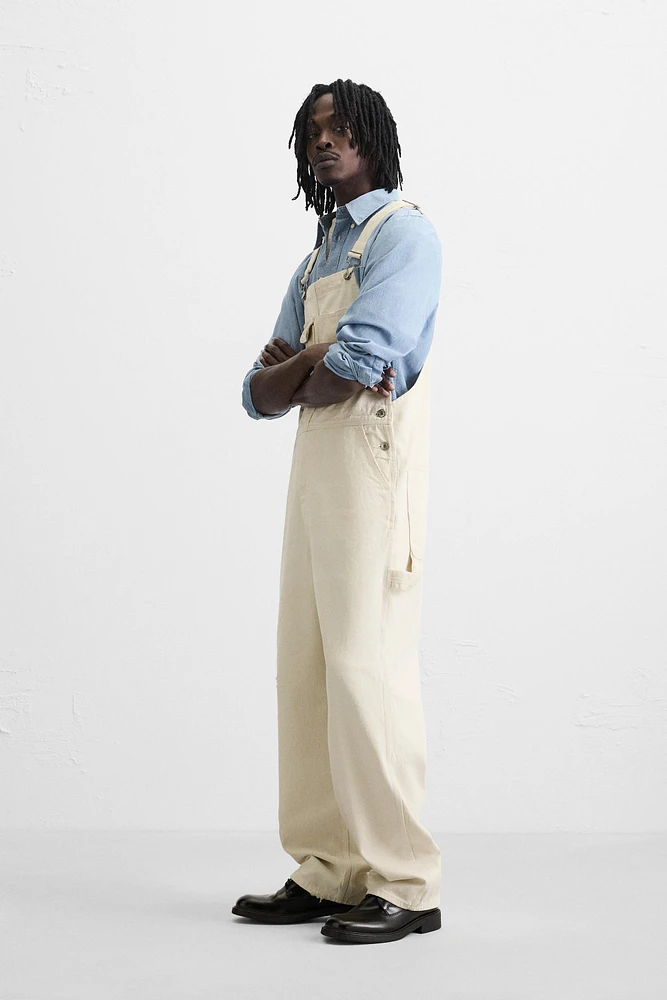 SALOPETTE EN DENIM POCHE DE CHARPENTIER