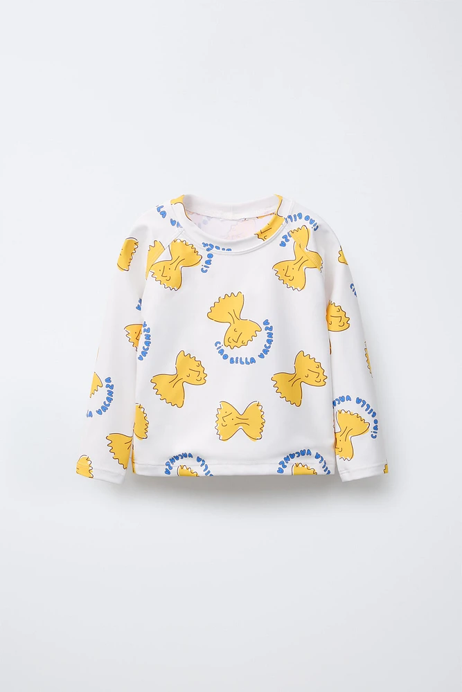 2-6 ANS/ T-SHIRT DE BAIN IMPRIMÉ