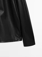 Veste légère courte en cuir nappa - Limited Edition