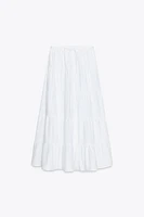TIERED MAXI SKIRT