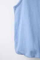 EMBROIDERED FLOWER BALLOON T-SHIRT