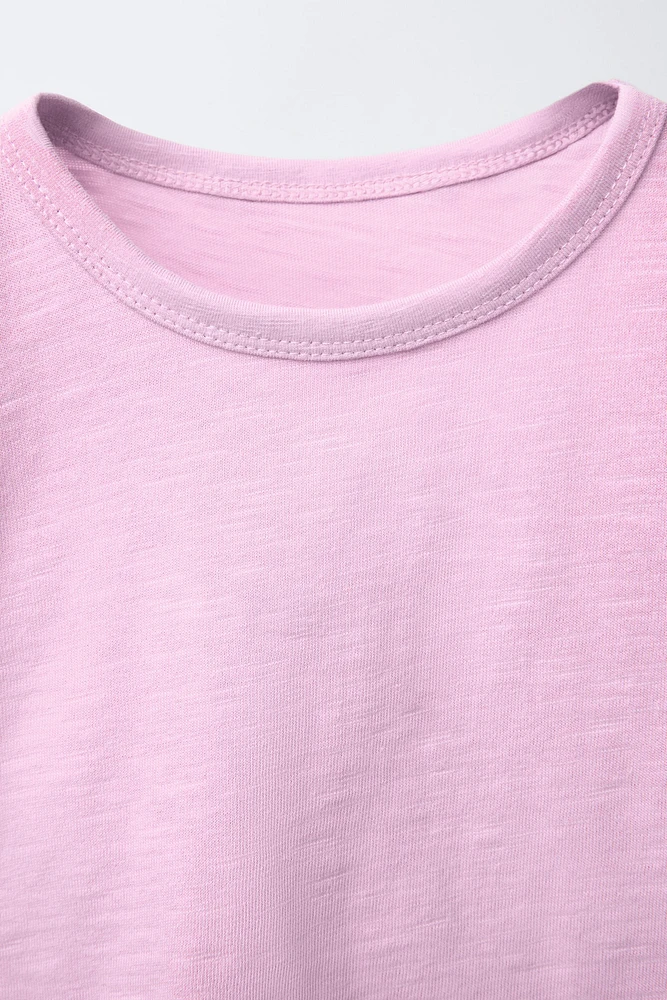 SLUB PLAIN T-SHIRT