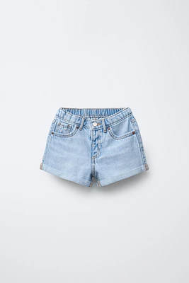 MOM FIT DENIM SHORTS