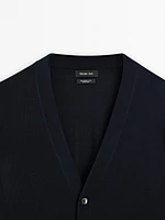 Cardigan 100 % laine mérinos