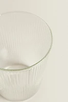 BOROSILICATE GLASS MUG WITH LINES