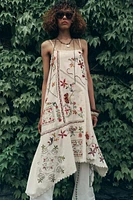 ZW COLLECTION ASYMMETRIC EMBROIDERED DRESS