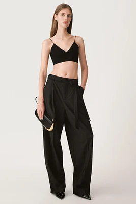 50TH ANNIVERSARY WOOL BLEND BELTED PANTS