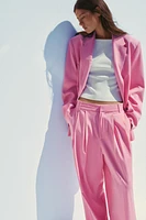 PLEATED SUIT PANTS