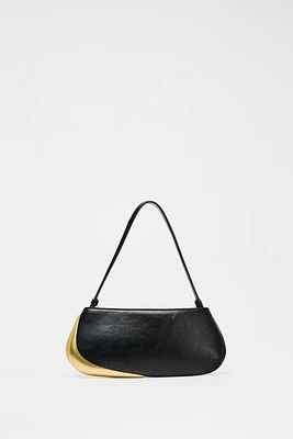 METAL DETAIL SHOULDER BAG