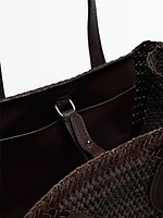Sac demi-satin tressé nappa
