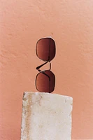 METALLIC FRAMED SUNGLASSES