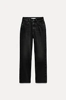 Z1975 DENIM STRAIGHT CUT JEANS WITH A HIGH WAIST