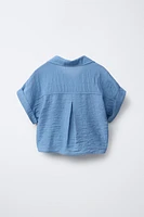 TEXTURED KNOT SHIRT