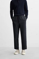 TEXTURED RELAXED FIT PANTS