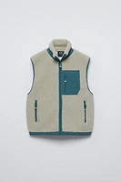 FAUX SHEARLING VEST SKI COLLECTION