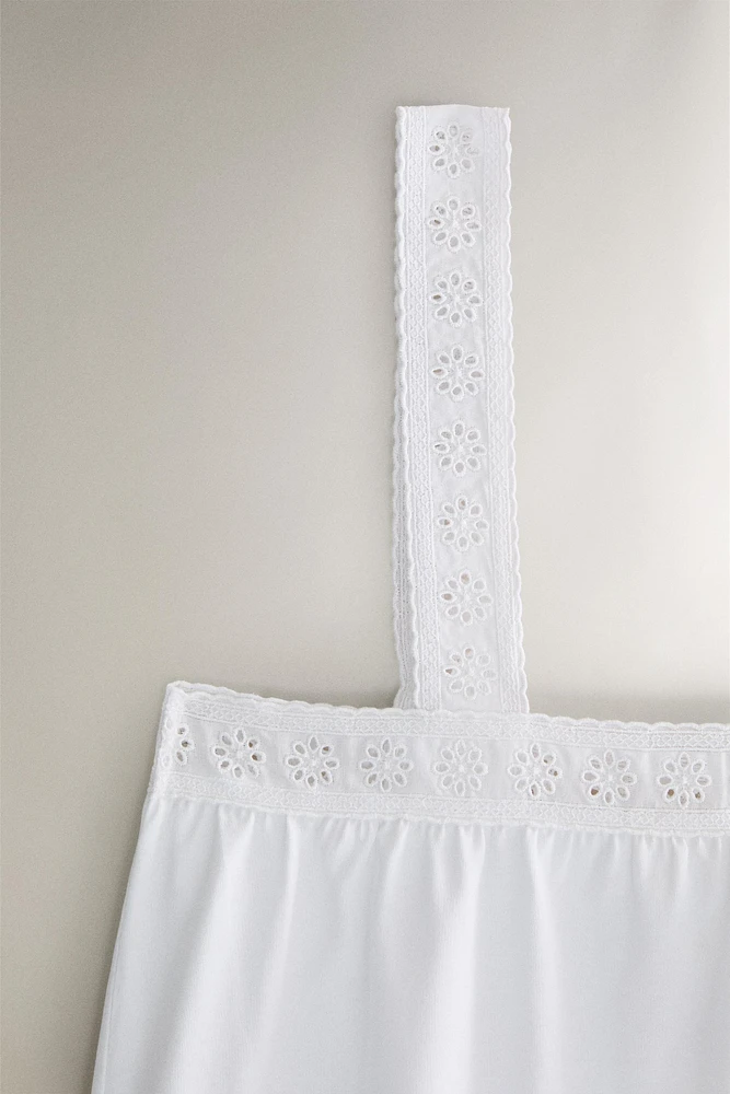TOP COTON DENTELLE