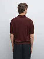 Polo en maille regular fit 100 % coton