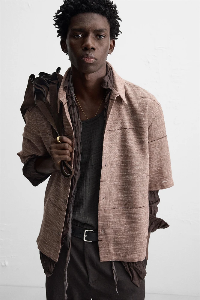 CHEMISE STRUCTURE BRODÉ