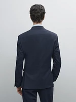 Veste de costume en laine mélangée