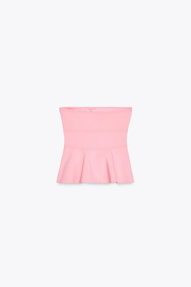 STRAPLESS BOW TOP