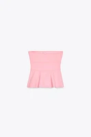 STRAPLESS BOW TOP